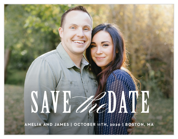 Elegant Union Save the Date Magnets provide every vital detail of your wedding day in the style you've always wanted.
