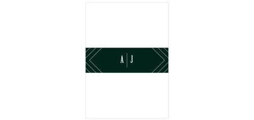 Wrap your invitations in our stunning Elegant Union Belly Bands for the perfect finishing touch.