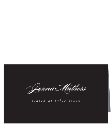The black and white color scheme of our Classic Photo Place Cards is a classic choice!