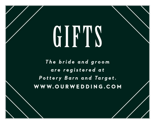Our Elegant Union Response Cards help you gather every piece of information that you need from your guests in the same inexorably stunning style as the rest of your wedding suite.