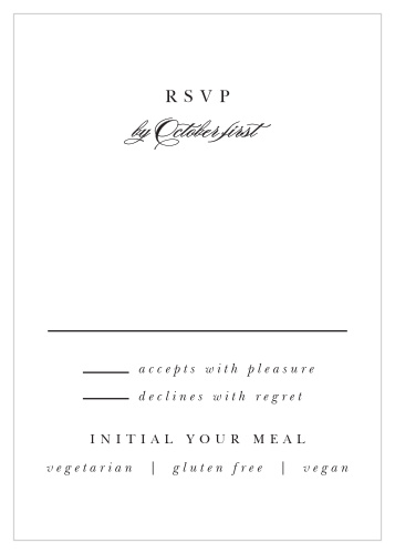 You'll love the sophisticated minimalism of our Classic Photo Response Cards!