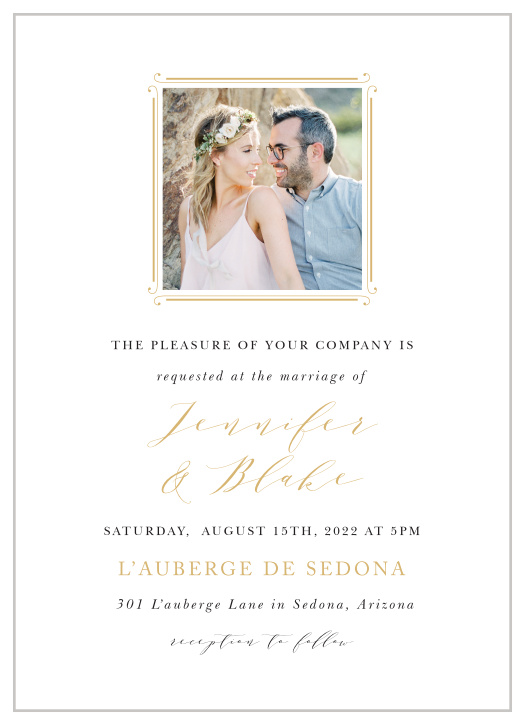 Our Country Estate Wedding Invitations are a perfectly classic way to announce the special day.