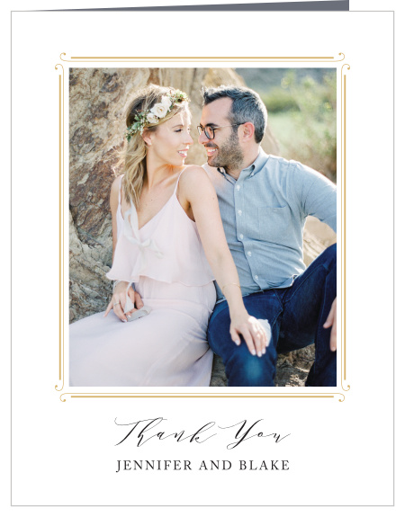 Our Country Estate Wedding Thank You Cards are a perfectly classic way to thank your loved ones and supporters.