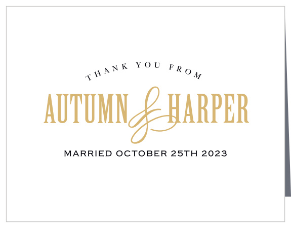 There's something classic about antique things, and the Classy Elegance Vow Renewal Thank You Cards are no exception