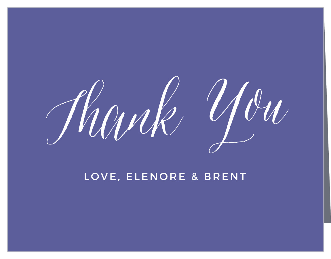 Rustic Typography Vow Renewal Thank You Cards