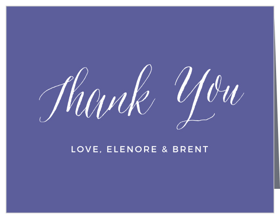 Remember those who supported you with the Rustic Typography Thank You Cards from Basic Invite. 