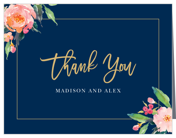 Our Flourishing Floret Vow Renewal Thank You Cards are colorful and attention-grabbing.