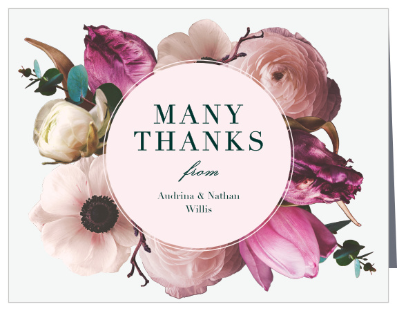 Our Southern Blooms Vow Renewal Thank You Cards are a perfect choice for your perfect day.