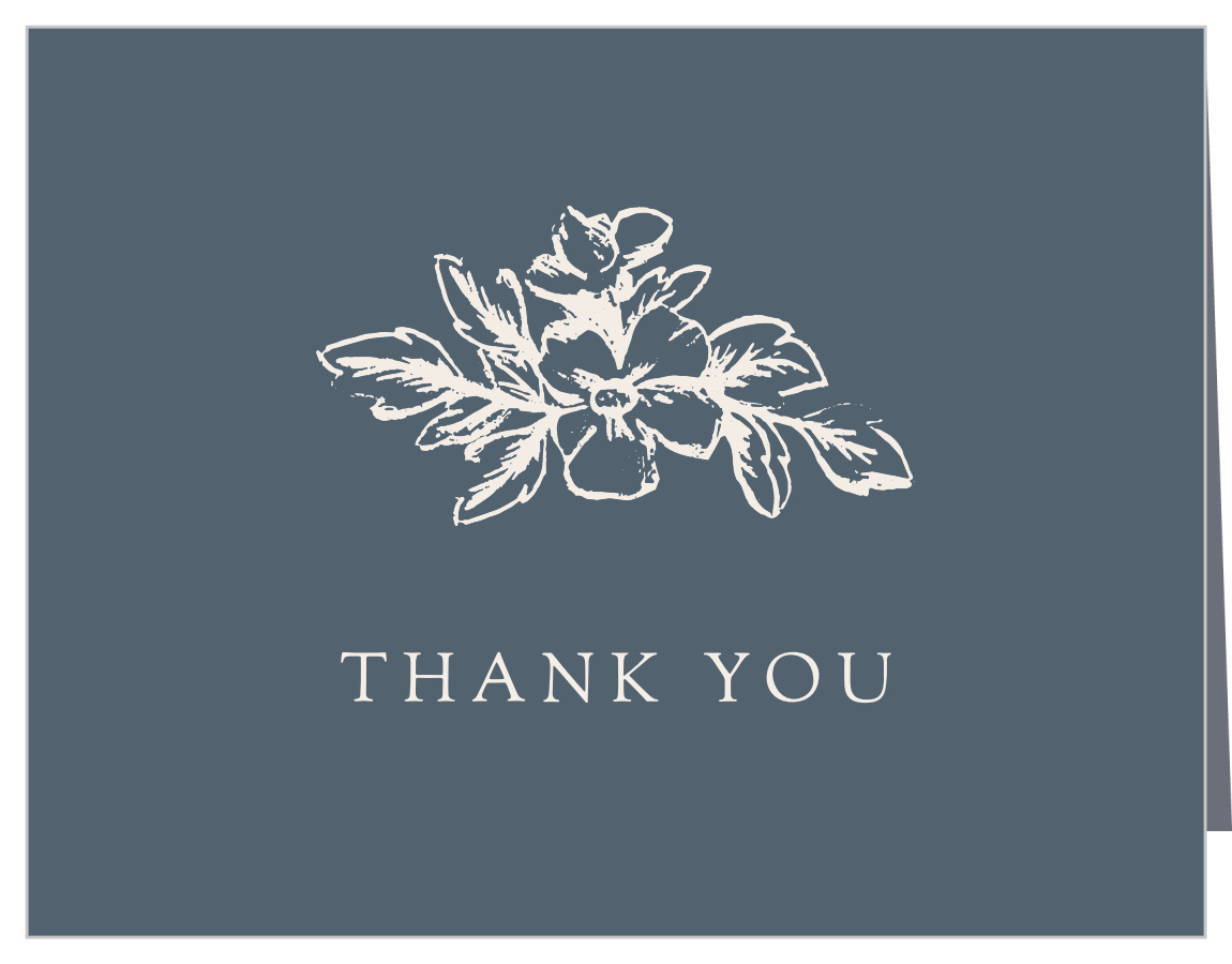 Soft Floral Vow Renewal Thank You Cards