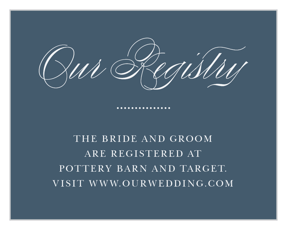Buttoned Up Registry Cards