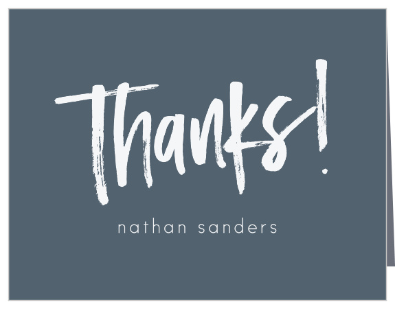 You made it! Thank everyone that helped make this big achievement possible with our Brush Lettering Graduation Thank You Card.