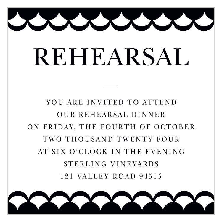 Luxe Type Rehearsal Cards
