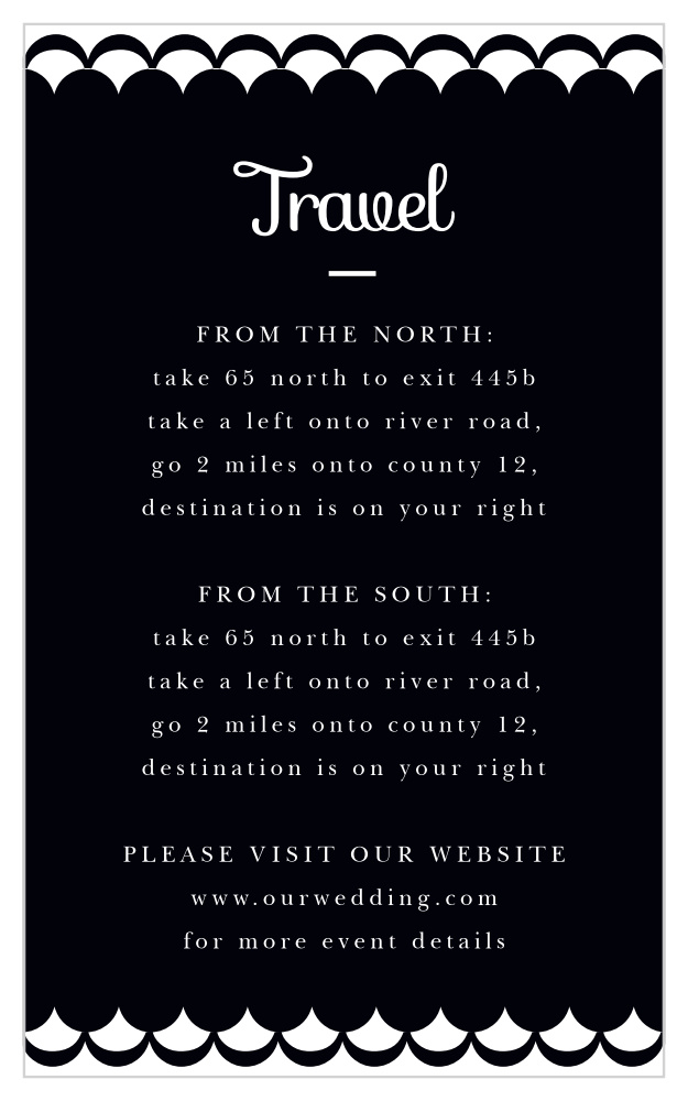 Luxe Type Direction Cards