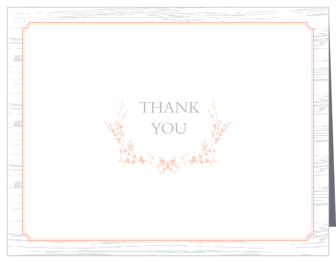 Rustic Boughs Vow Renewal Thank You Cards