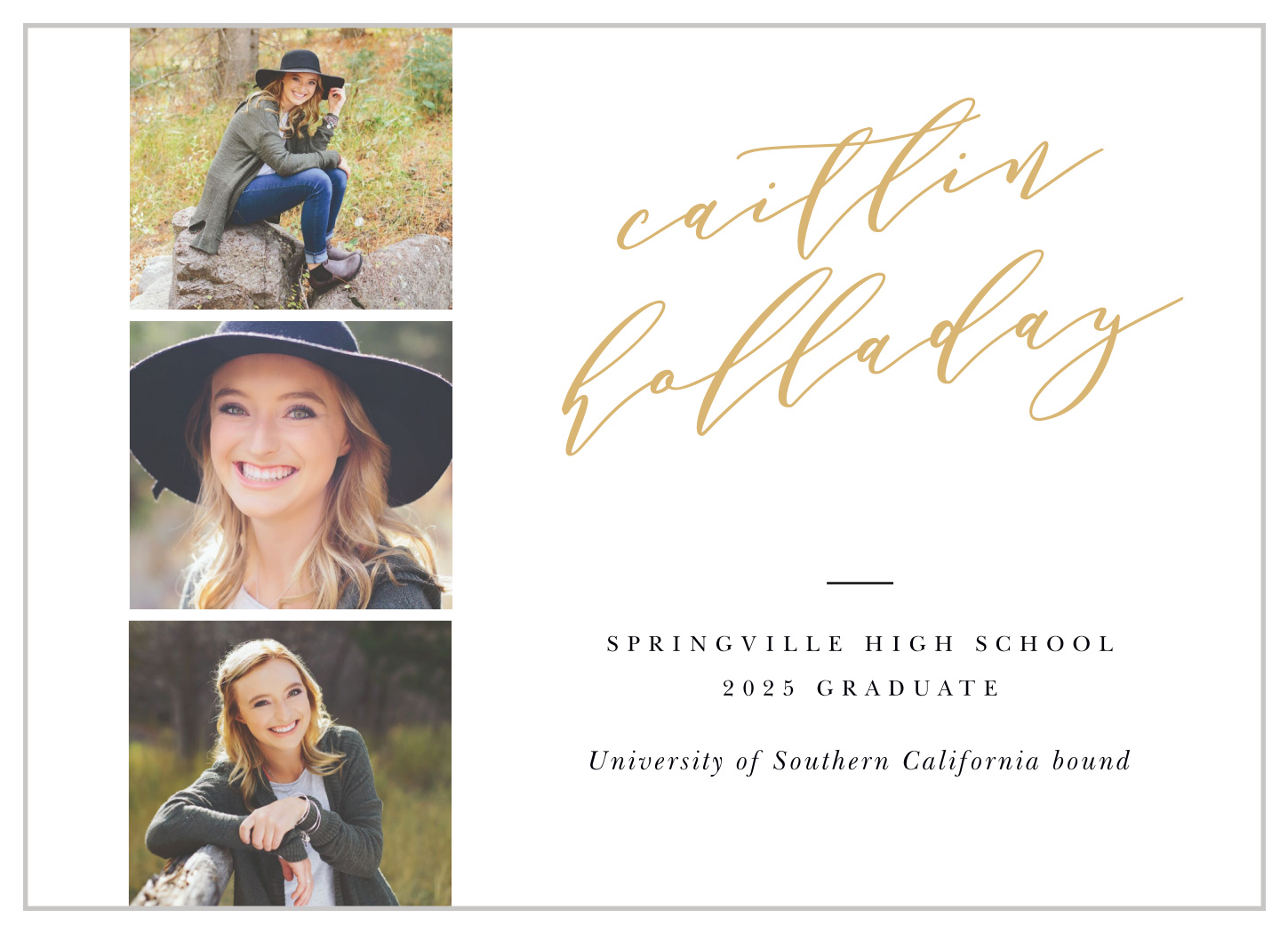 Camera Roll Graduation Announcements