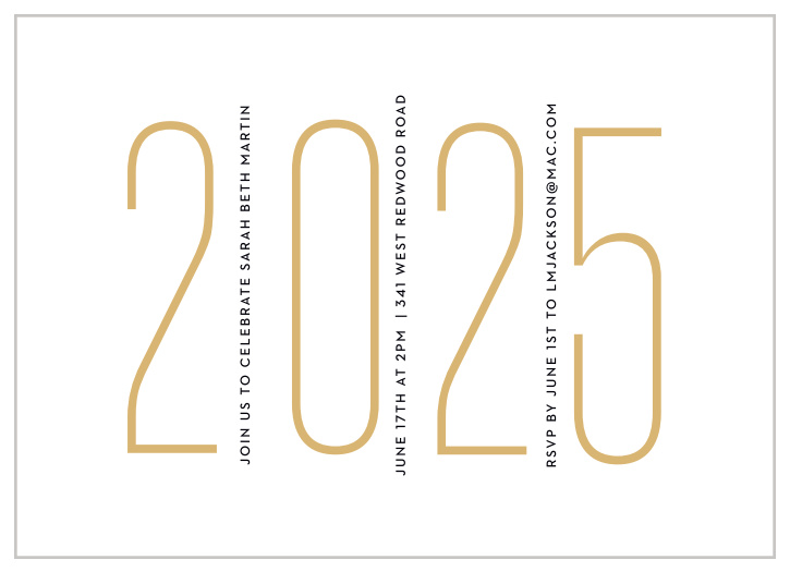 Our Flash Frames Graduation Invitations are a shining example of modern simplicity.