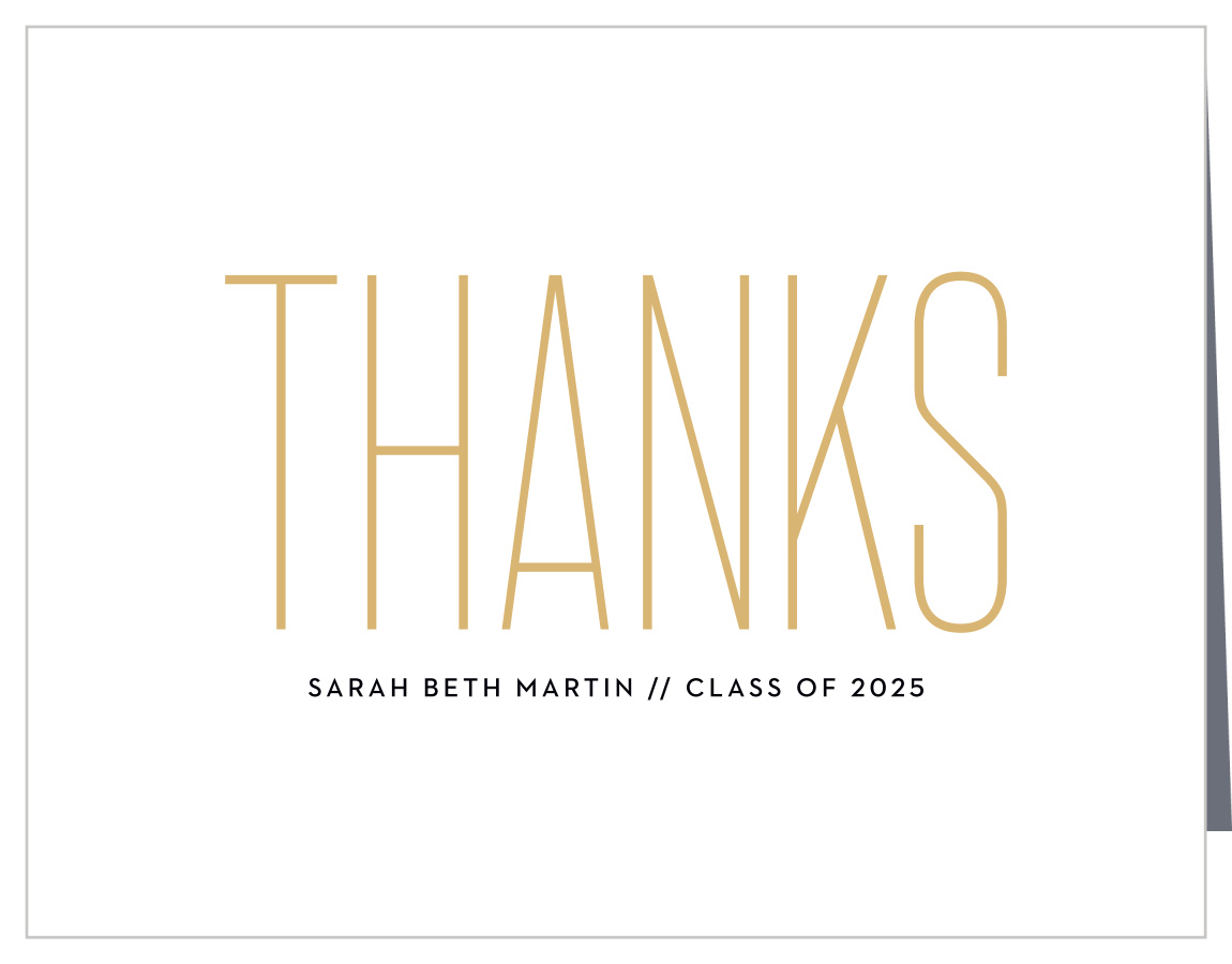 Flash Frames Graduation Thank You Cards
