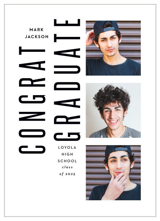 You’ve worked hard for this, and now it’s almost time. Announce your big achievement with our Congrats Snapshots Graduation Announcements. 