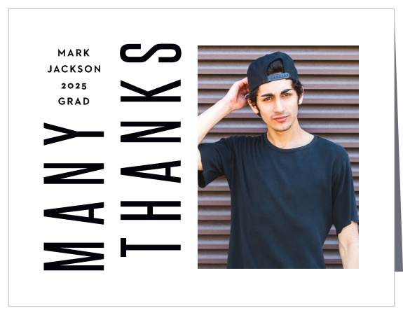 You made it! Thank everyone that helped make this big achievement possible with our Congrats Snapshots Graduation Thank You Card.