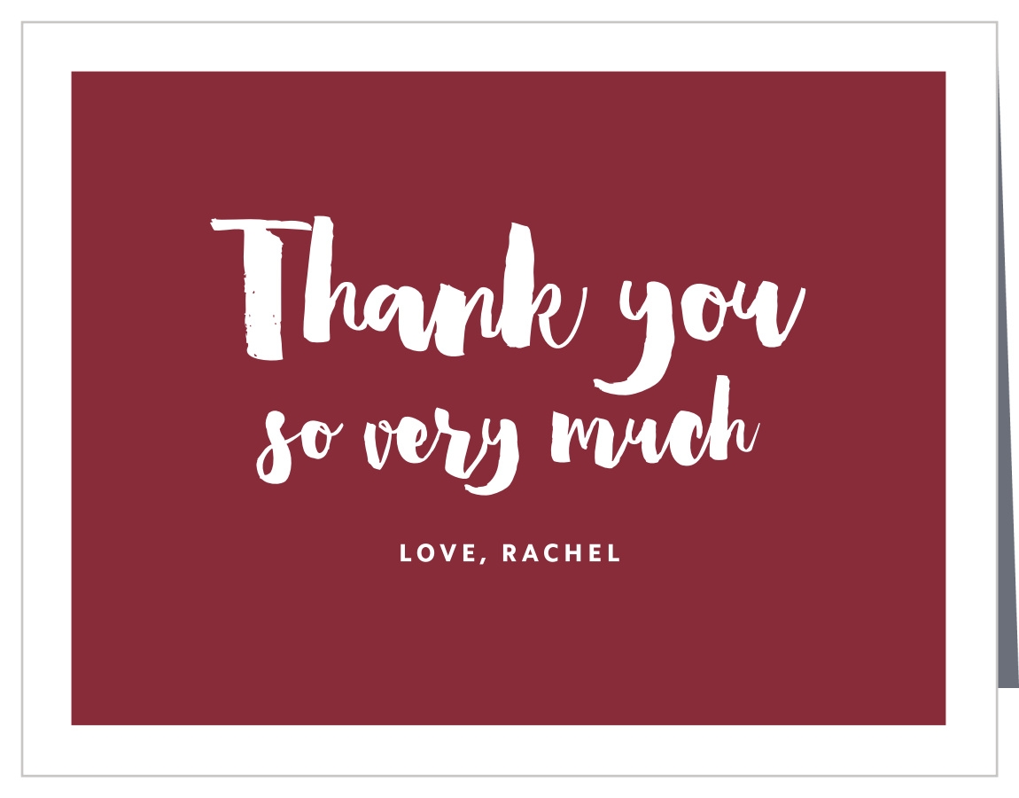 Dotted Frame Graduation Thank You Cards