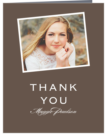 After your big day, show your appreciation to everyone that came with our simple Classic Tassel Graduation Thank You Card.
