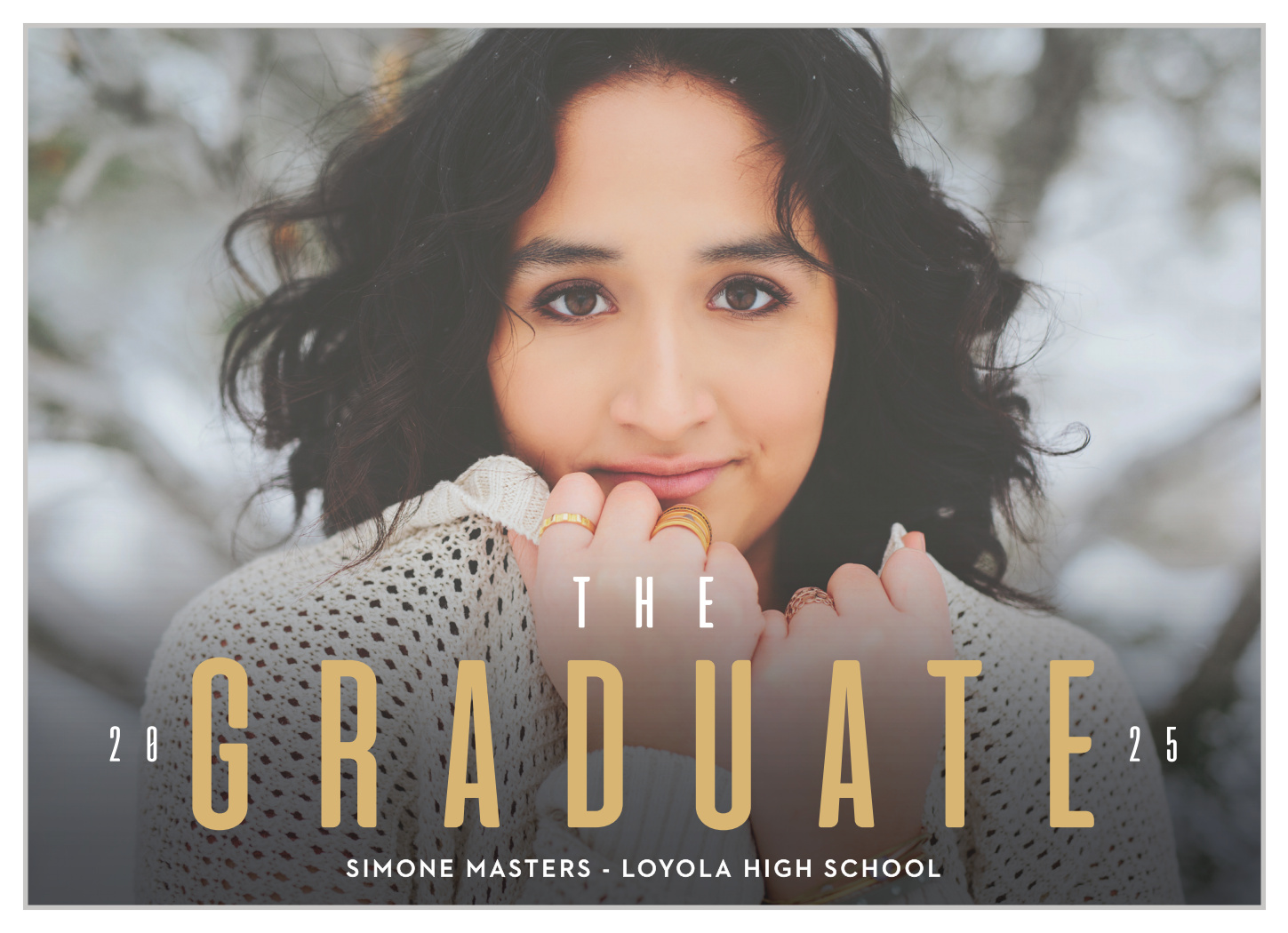 Gold & Bold Graduation Announcements