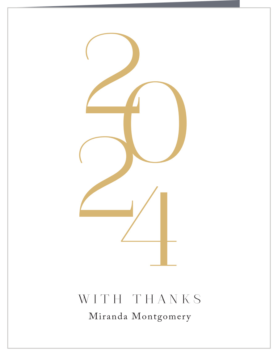 Momentous Year Graduation Thank You Cards