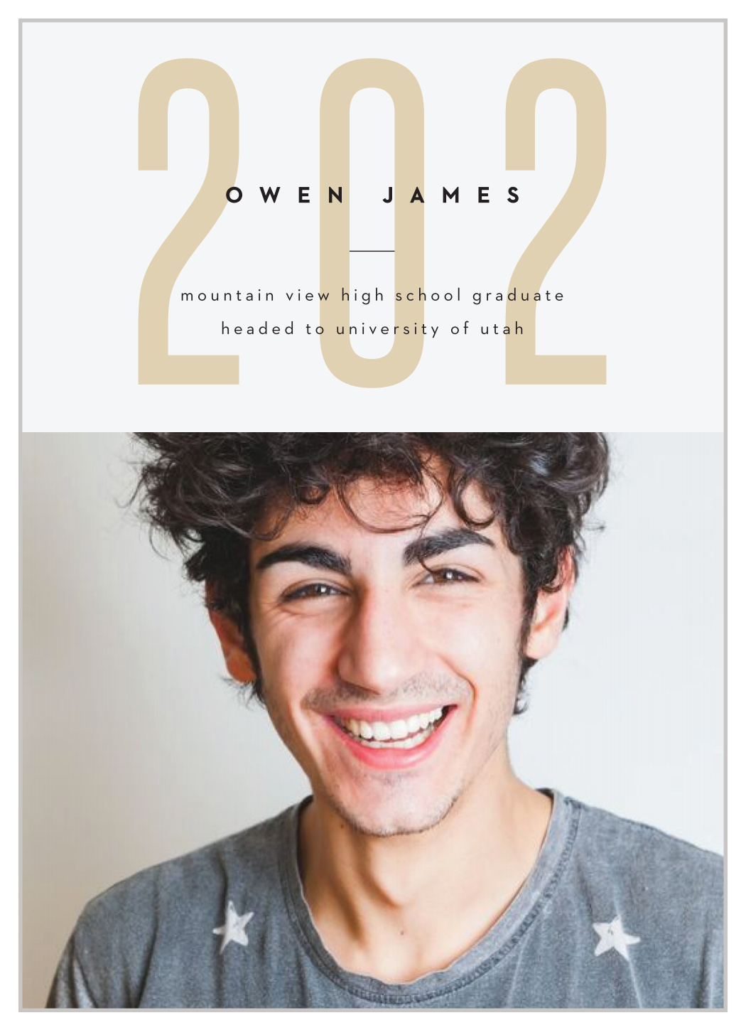 Subtle Overlay Graduation Announcements