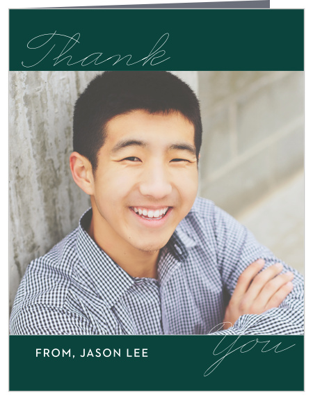 Our Modern Graduate Graduation Thank You Card is the perfect way to let your friends and family know that you have appreciated their love and support over the years!