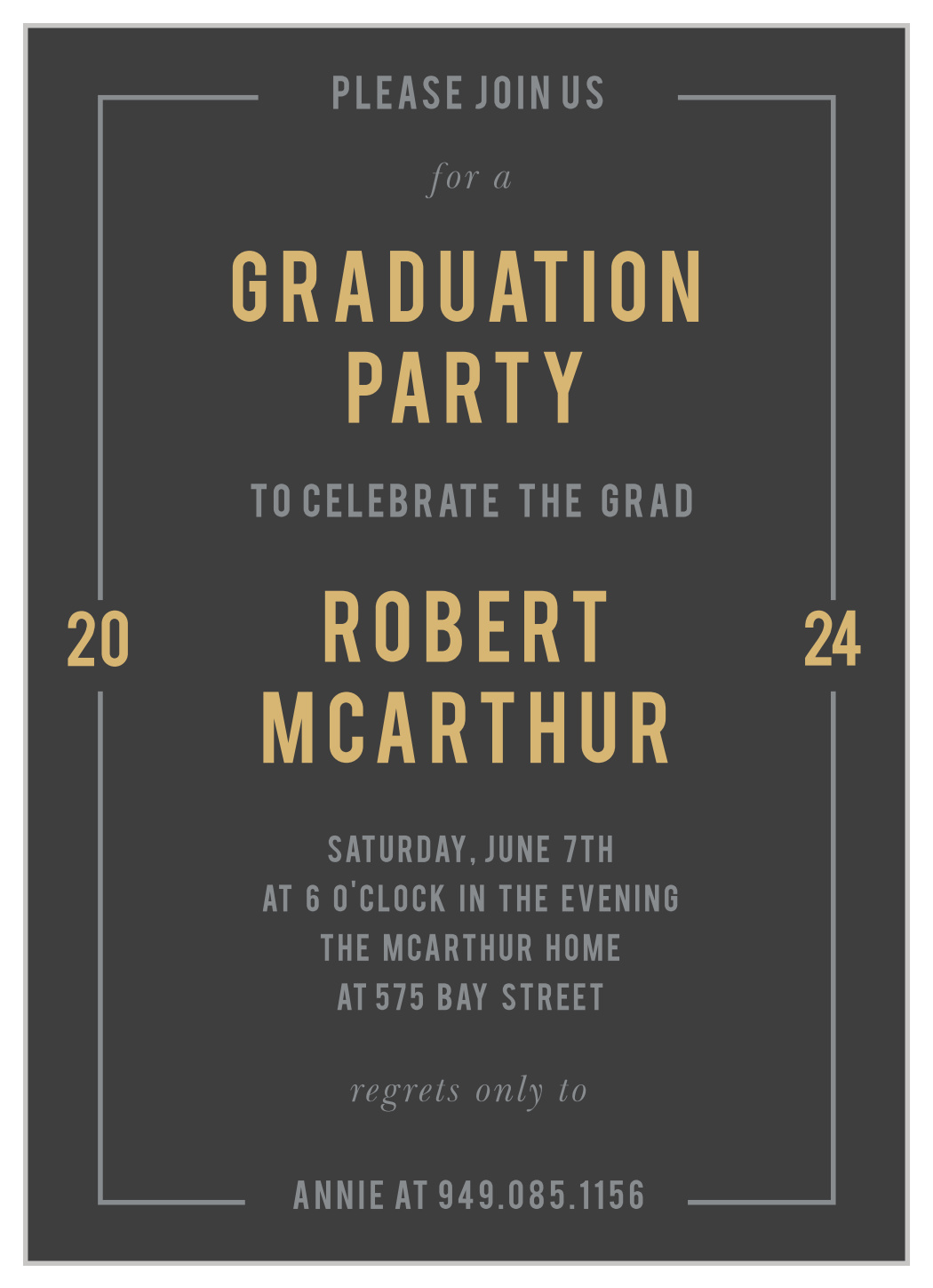 Proud Moment Graduation Invitations by Basic Invite