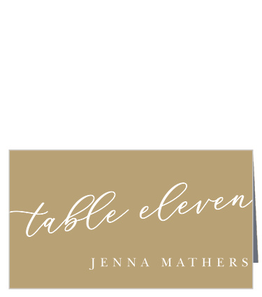 A simple, minimalist design makes the Oversize Script Place Cards perfect for your elegant wedding!