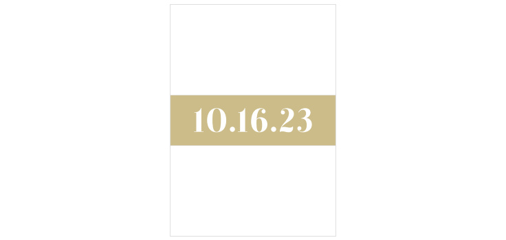 Bold Date Wedding Belly Bands