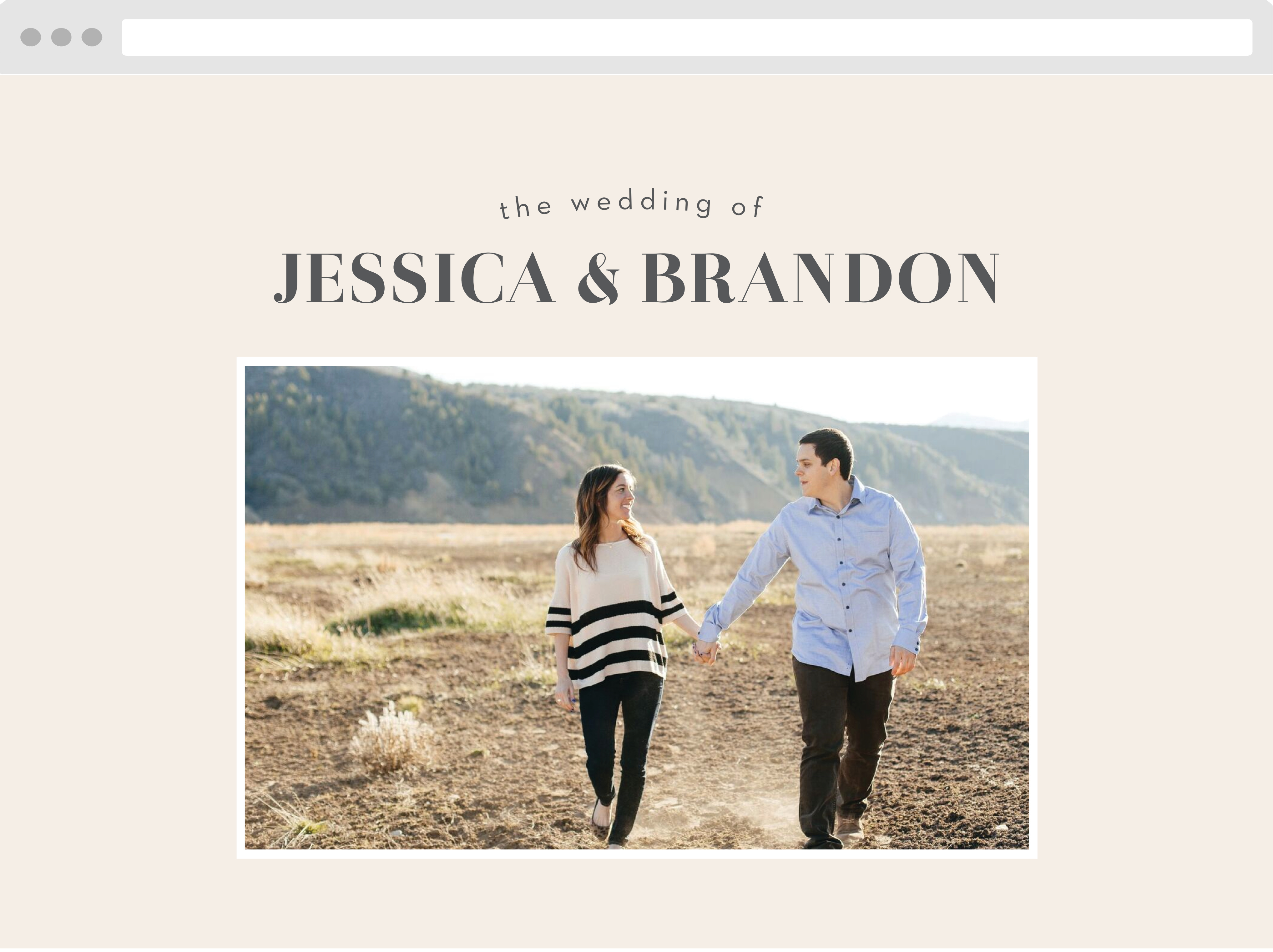 Bold Date Wedding Website