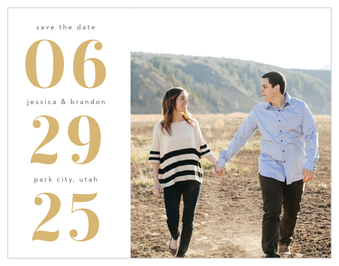 Bold Date Save the Date Cards