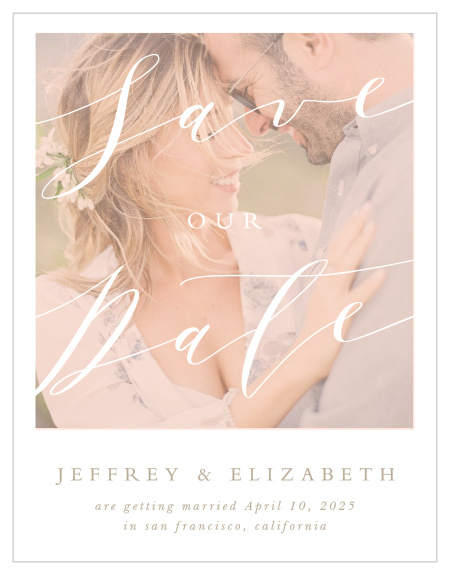 Our Modern Polaroid Wedding Save-the-Date Cards are dreamy and romantic!