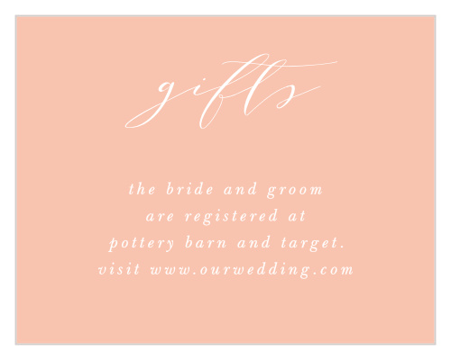 Our Modern Polaroid Registry Cards are practical and beautiful!