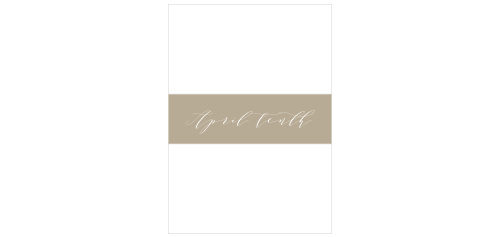 The Modern Polaroid Wedding Belly Bands help keep all your wedding invitation items neat and organized!