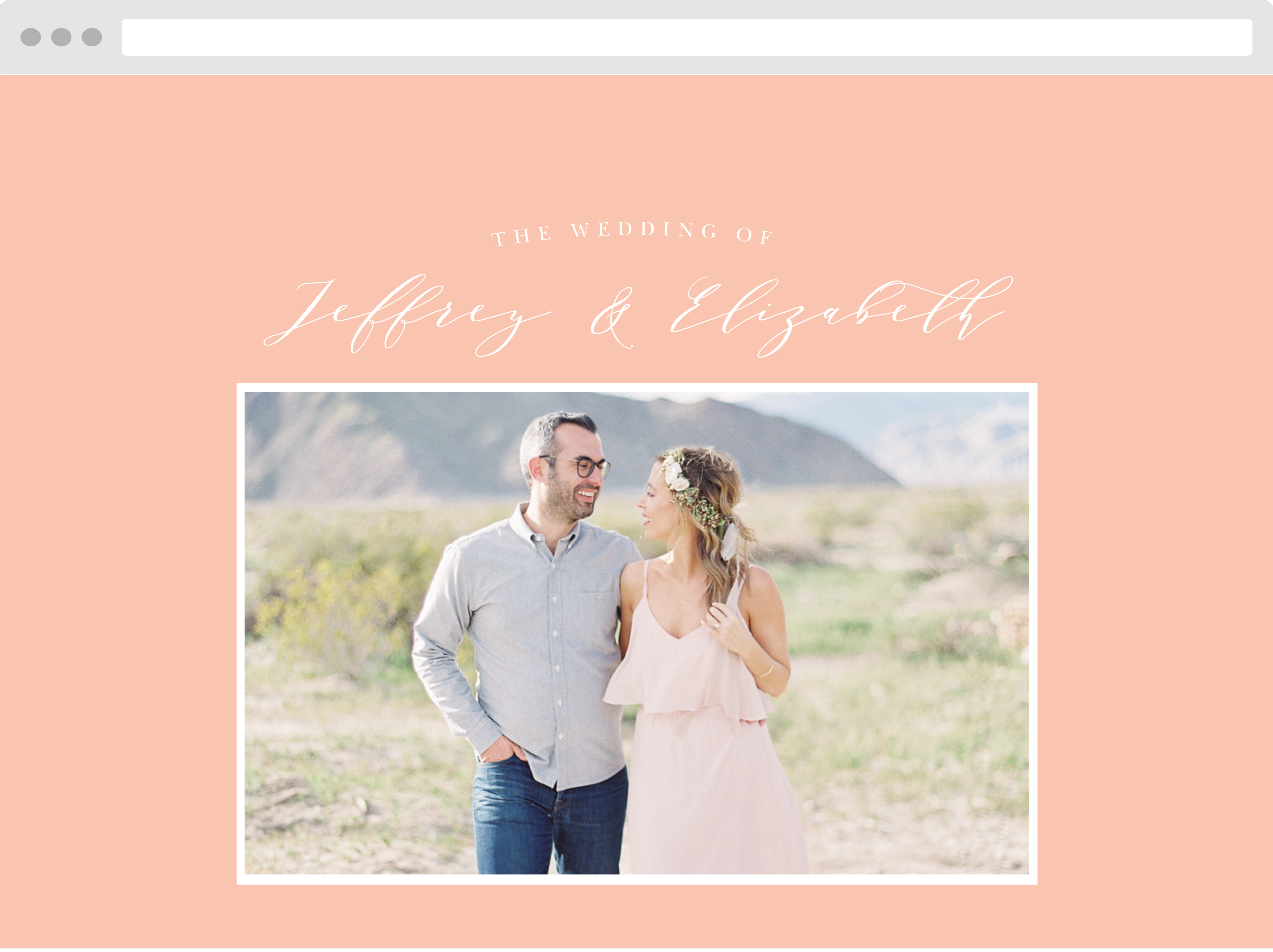 Modern Polaroid Wedding Website