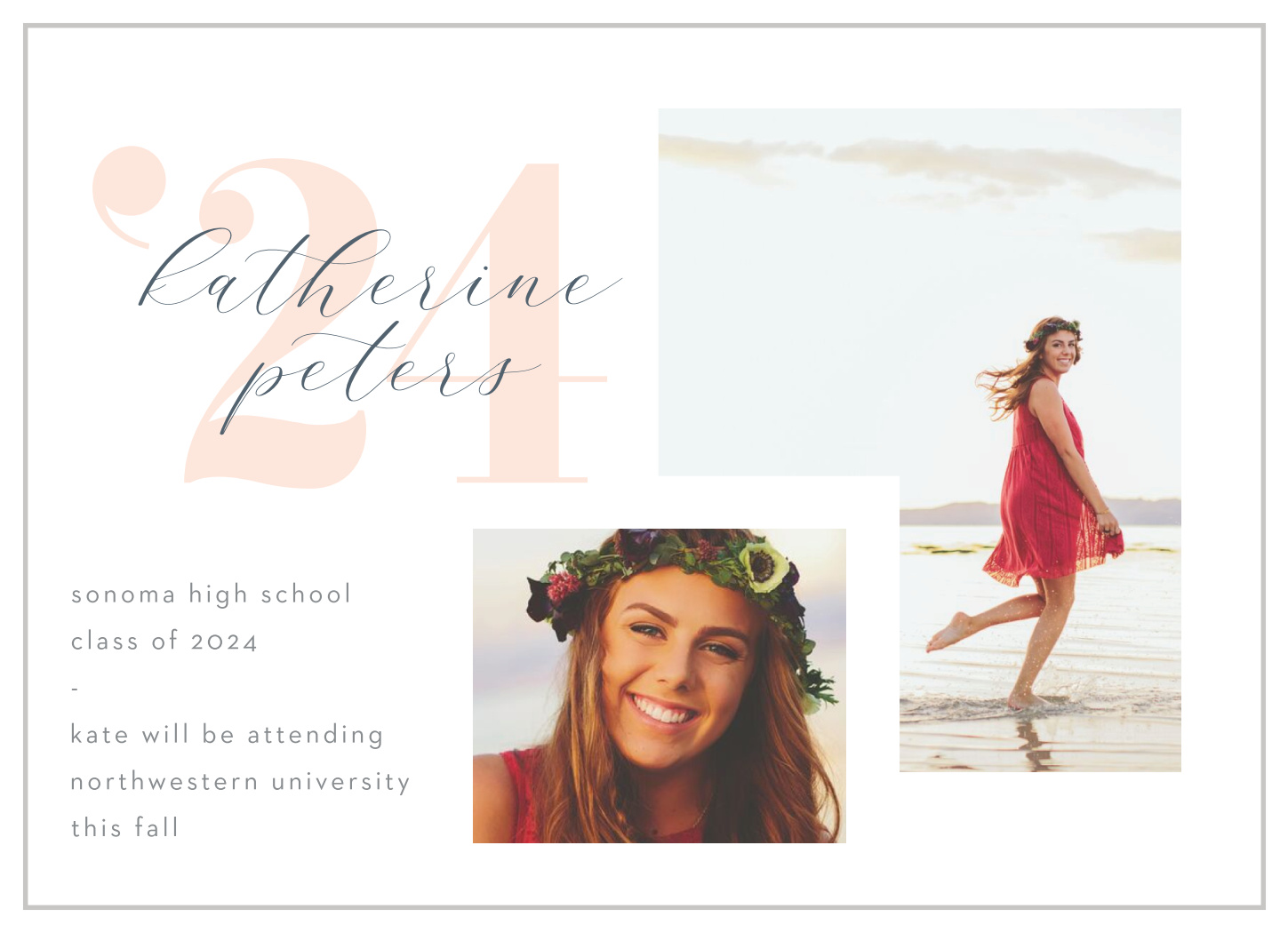Stacked Memories Graduation Announcements