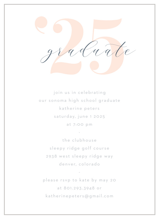 It’s time to celebrate your graduation! Invite your closest supporters to celebrate with you with our Stacked Memories Graduation Invitations. 