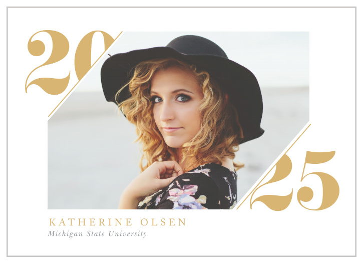 Our Cropped Edge Graduation Announcements ensure that your loved ones have every detail of your graduate's incredible accomplishment.