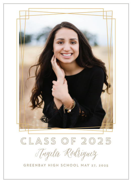 You'll love the ornate, gold accents of our Golden Details Graduation Announcements!  