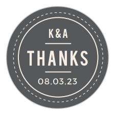 Add the perfect accent to your special day with the Modern Stamp Wedding Stickers!