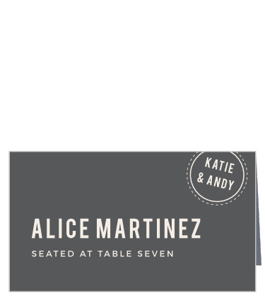 Guide your guests with ease using the Modern Stamp Place Cards.