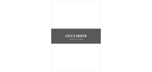 Perfectly package all of your wedding cards using the Modern Stamp Wedding Belly Band!