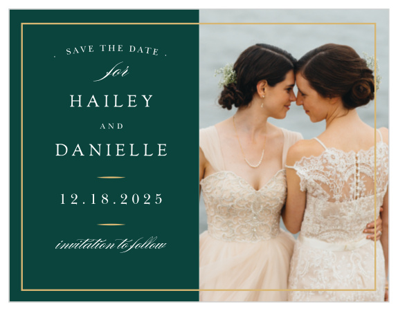 Make sure that your friends and family know about your special day with our Delicate Frame Save-the-Date Magnets.