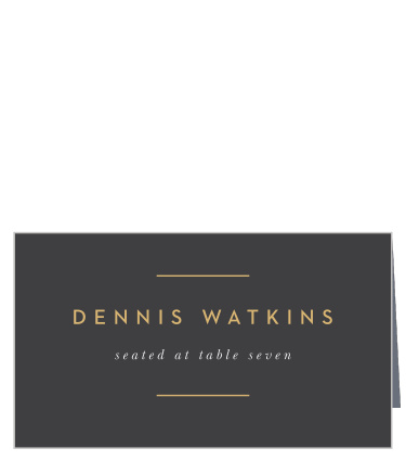 Minimal Band Place Cards