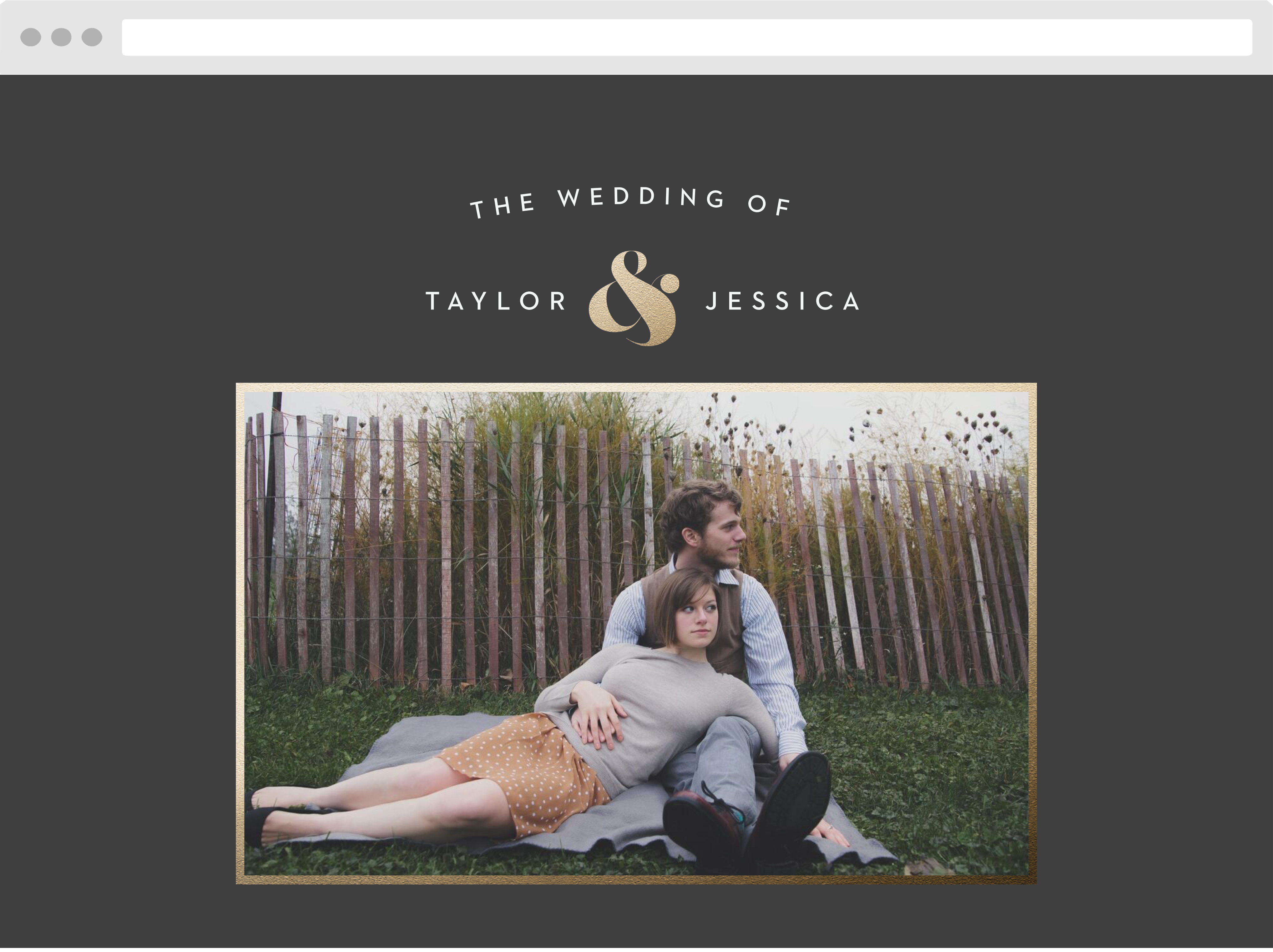 Minimal Band Wedding Website