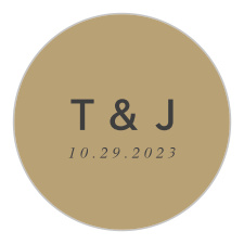 Garnish your wedding stationeries and seal envelopes with our Minimal Band Wedding Sticker.