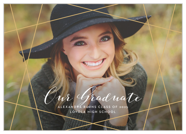 Broadcast your amazing achievement to friends and family with our Gemstone Grad Graduation Announcements.